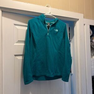 The North Face Turquoise Half-Zip Fleece